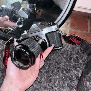 Pentax, asahi, k1000, 55mm Toyo optics UV Japan lenses.